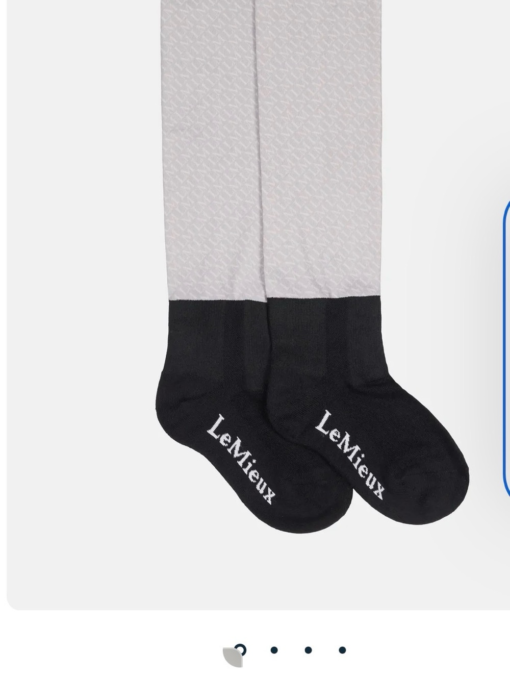 LeMieux Women's Two-Tone Ash and Stone Riding Socks